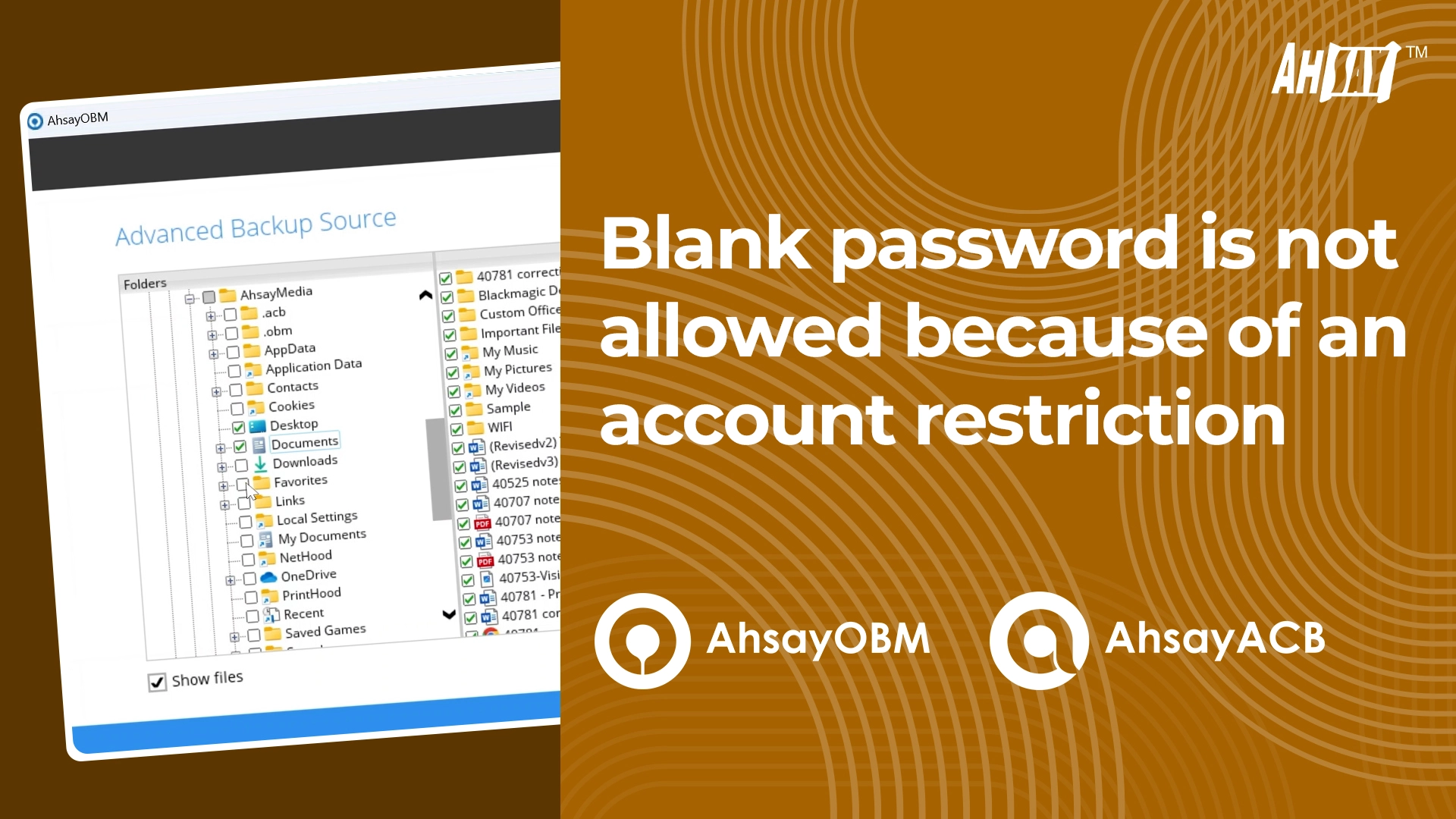 Blank password is not allowed because of an account restriction.