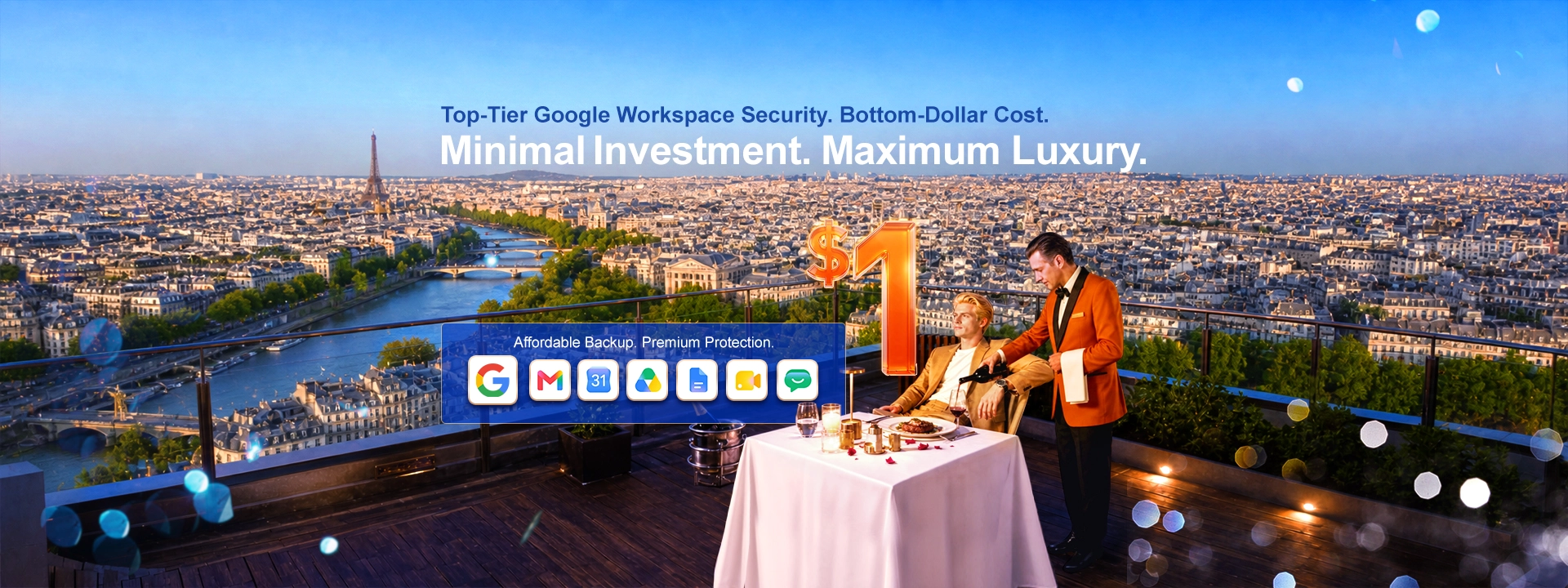 Ahsay's customers enjoy a VIP-level premium Google Workspace backup service with a minimum investment of just $1 per month.
