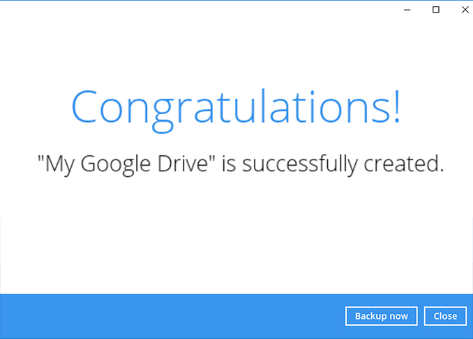 How to create a Google Drive cloud file backup