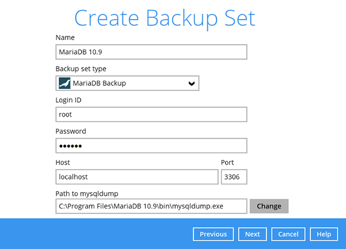 Backup MariaDB