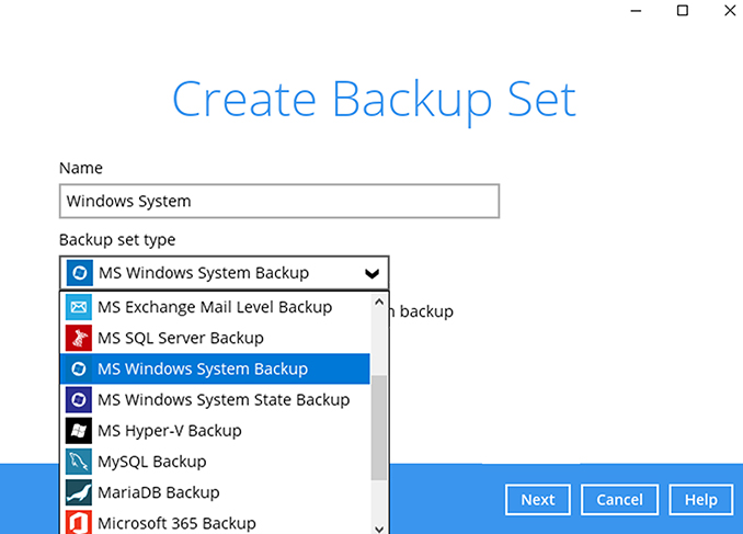 Microsoft System Backup