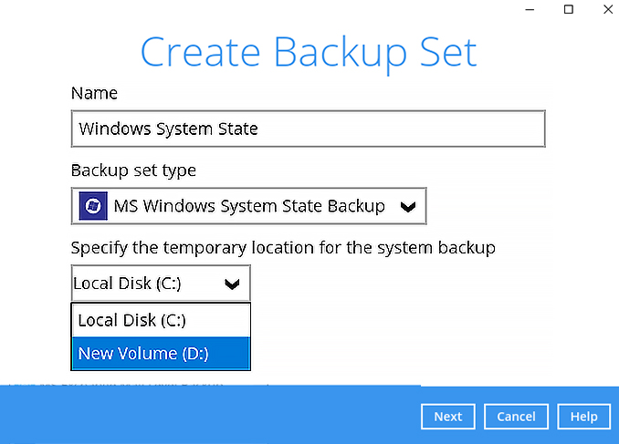 Microsoft System Backup