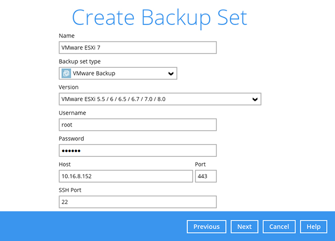 Backup VMware