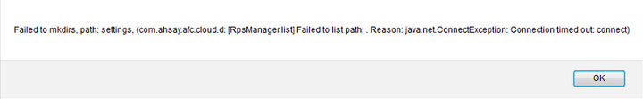 Failed to mkdirs error when enabling AhsayCBS replication