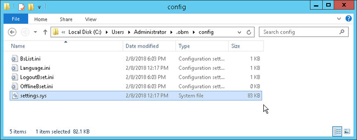 Configuration Settings