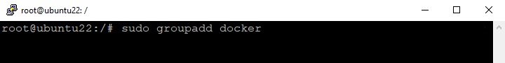 Add docker group