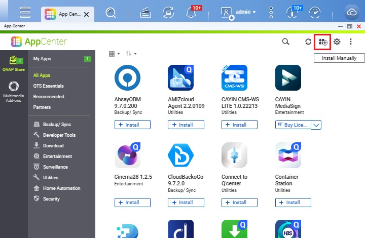 QNAP App Center