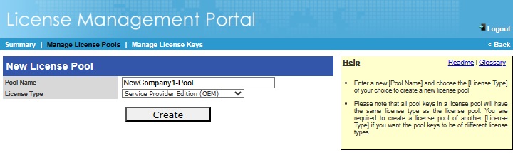 License Management Portal