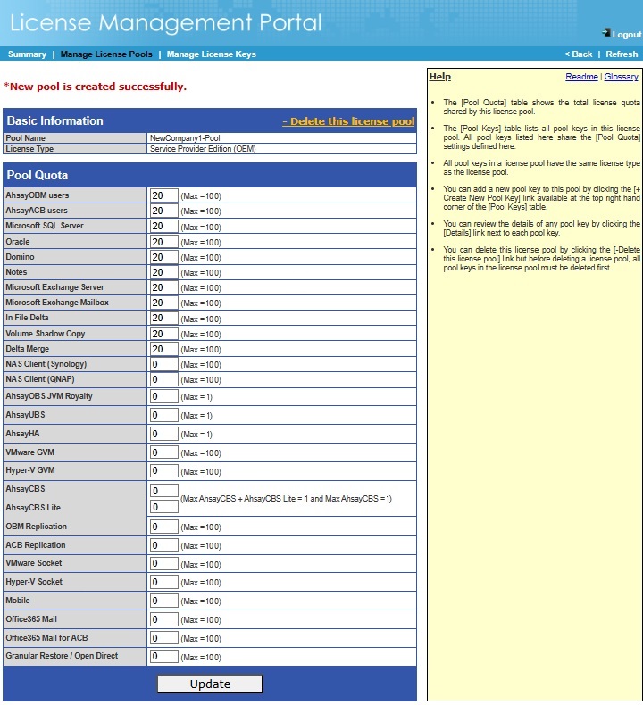 License Management Portal