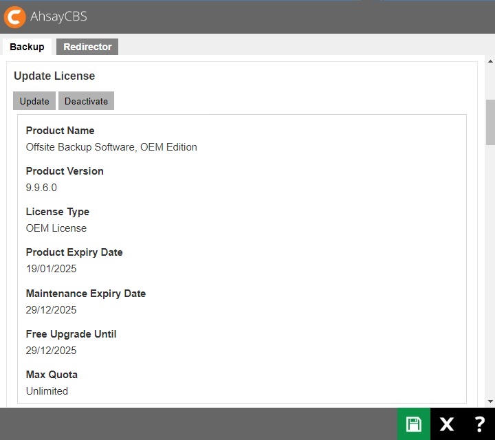 AhsayCBS Management Console