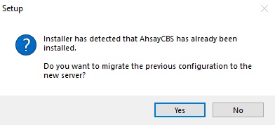 AhsayCBS Setup Wizard