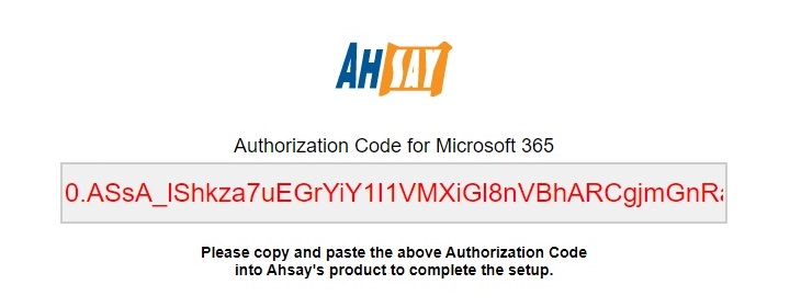 Authorization Code for Microsoft 365