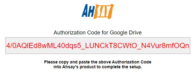 Authorization Code