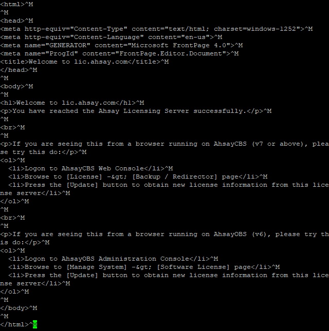 Ahsay License Server