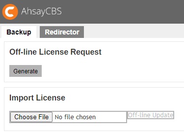 Offline License Activation