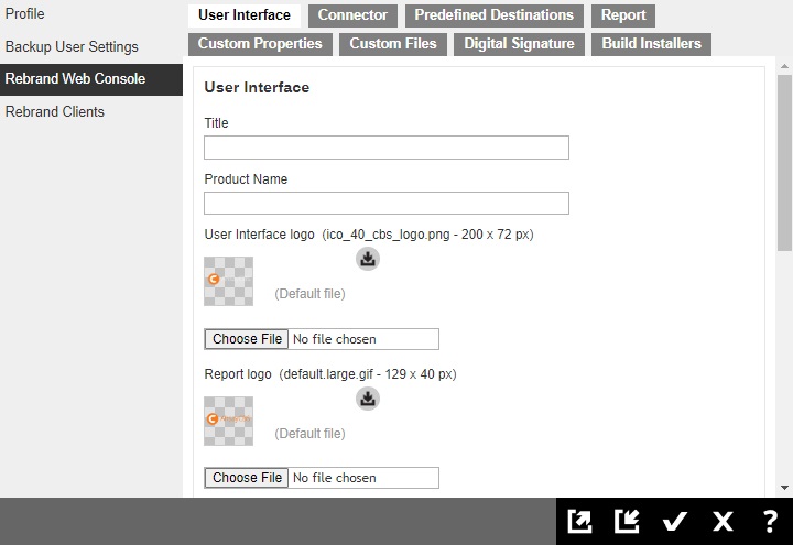 Rebrand Web Console User Interface