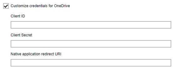 OneDrive Customized Standard Destination