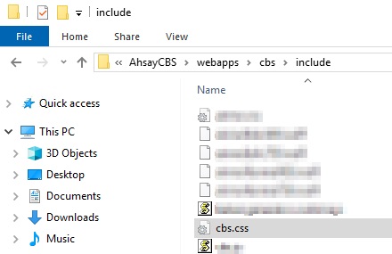 cbs.css file