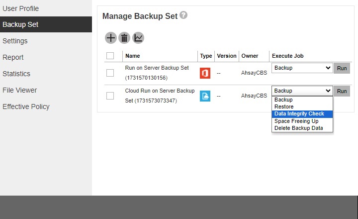 Data Integrity Check