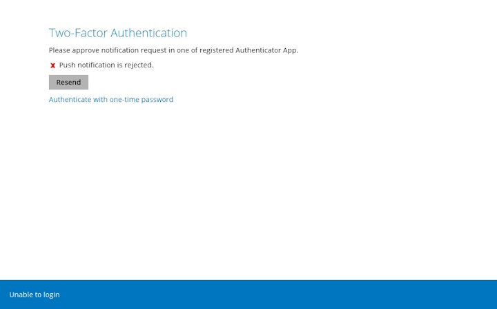 Rejected Notification Request