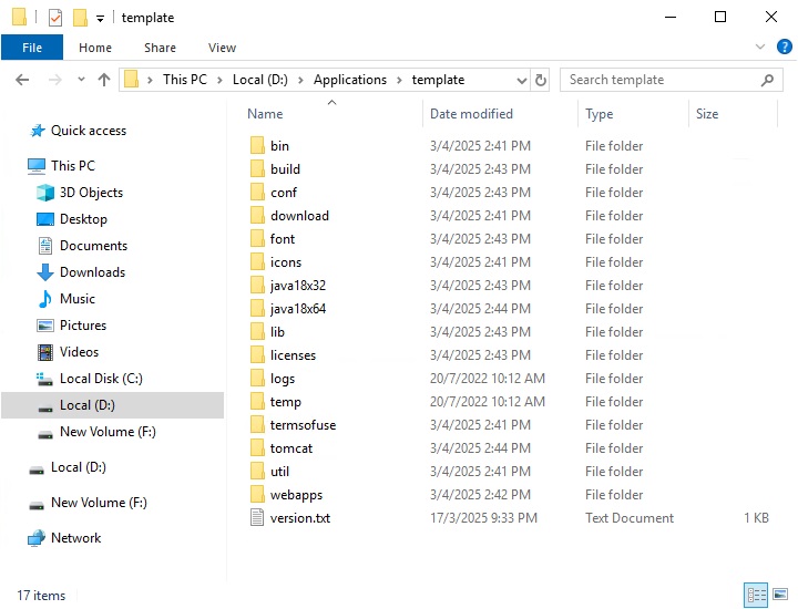Template Directory