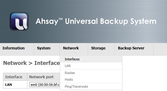 AhsayUBS WebAdmin
