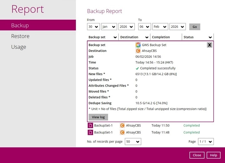 Backup Options