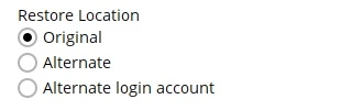 Restore Location