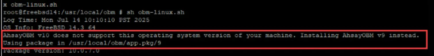 Warning Message