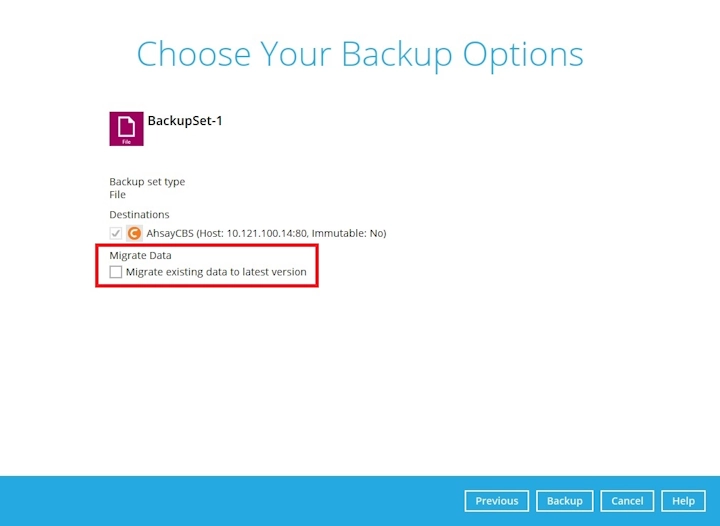 Run Backup Job
