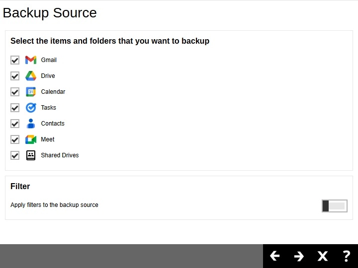 Backup Source for AhsayACB
