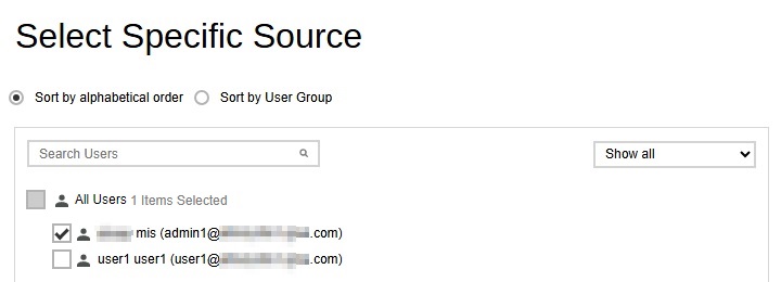 Select User