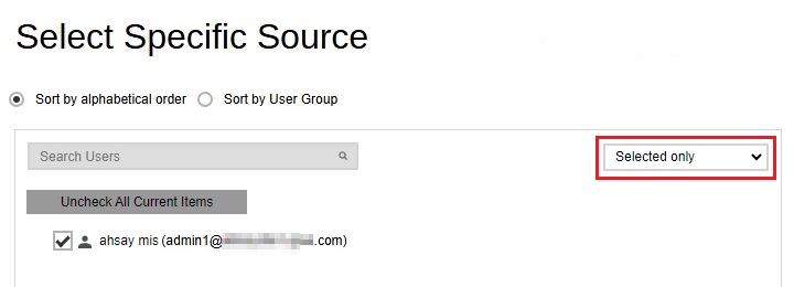 Select User
