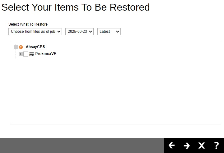 Restore From