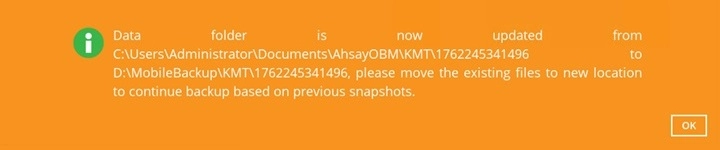 Confirmation Message