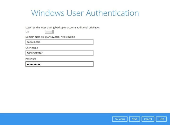Windows User Authentication