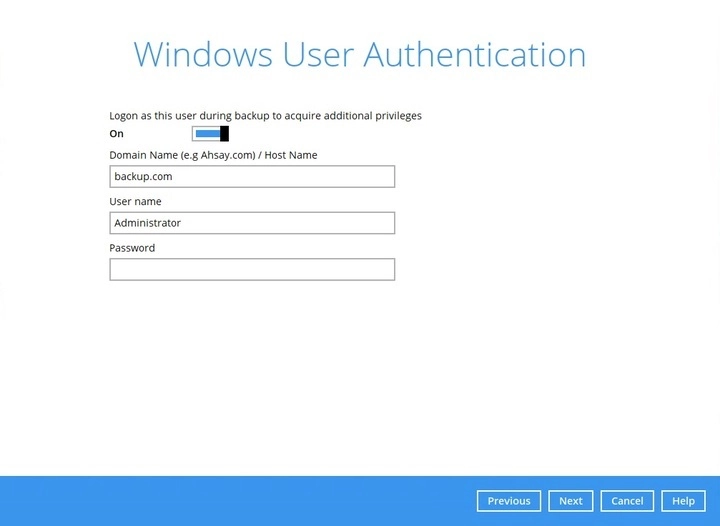 Windows User Authentication