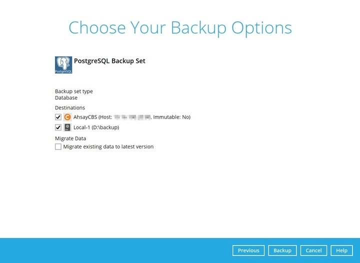 Backup Options