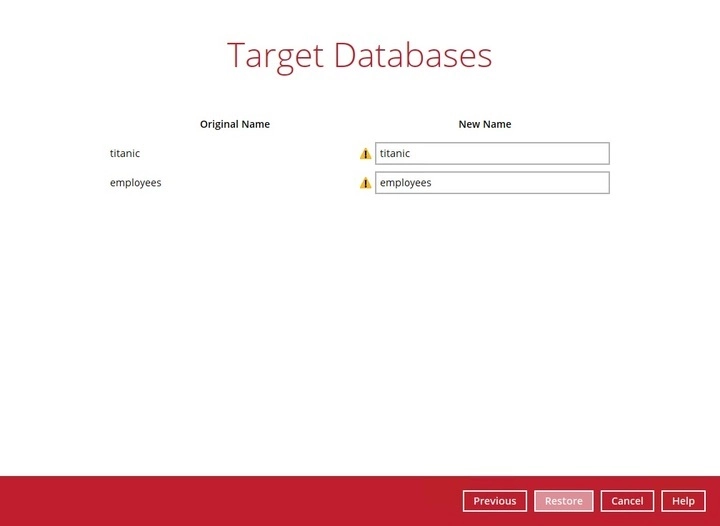 Target Database