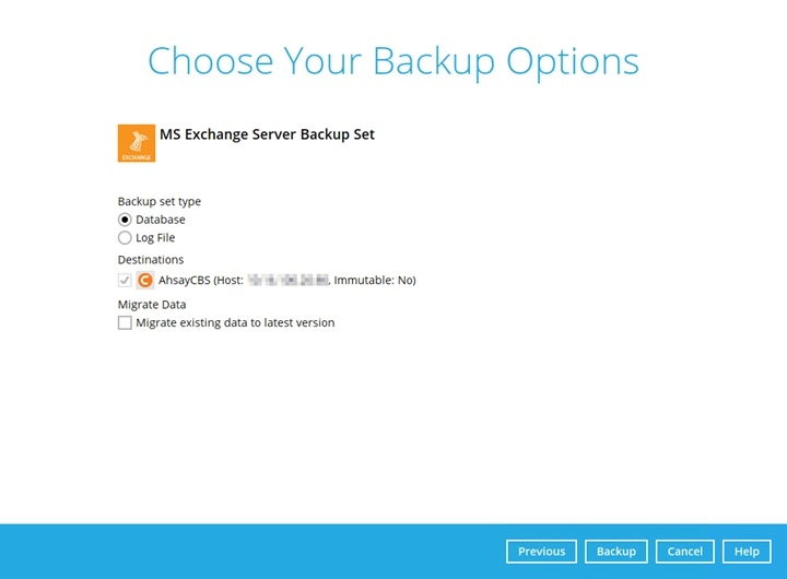 Backup Options