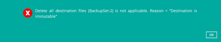 Error message