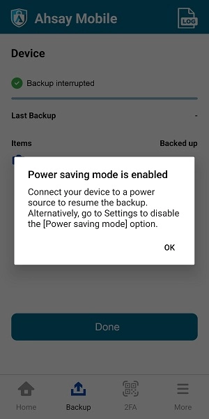 Power saving mode