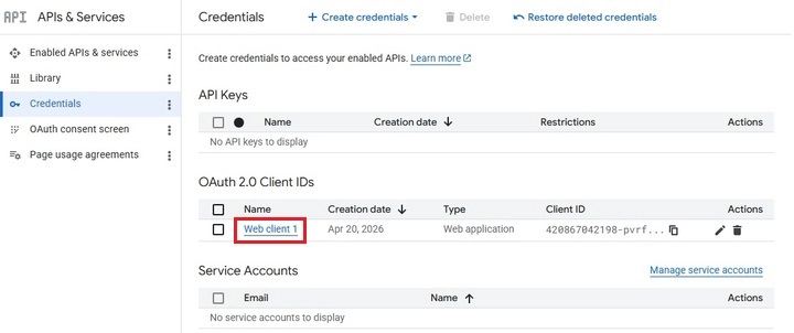 OAuth Client ID