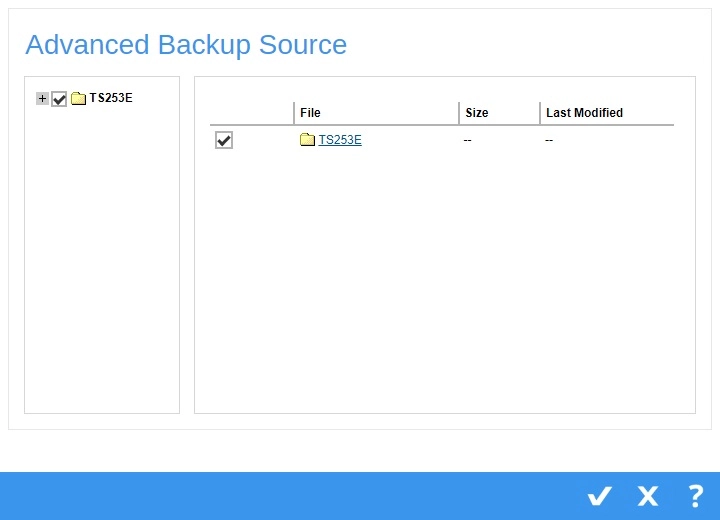 Advanced Backup Source