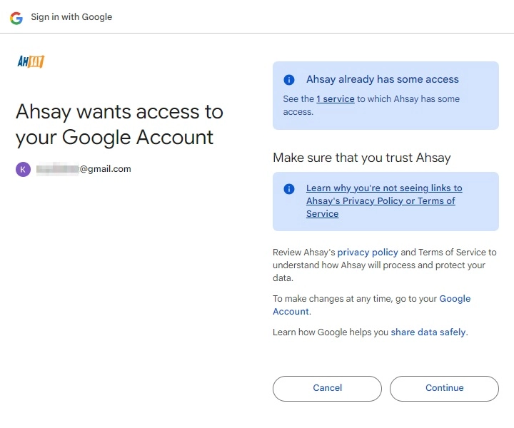 Sign in to Cloud Storage