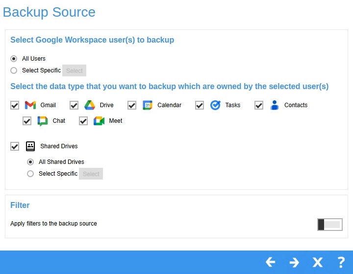 Backup source