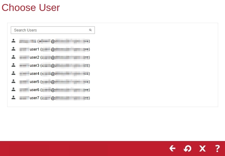 Choose User