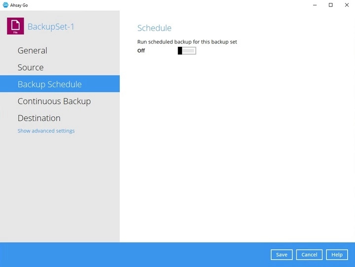 Backup Schedule
