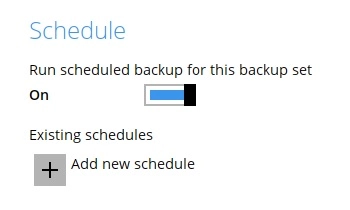 Backup Schedule