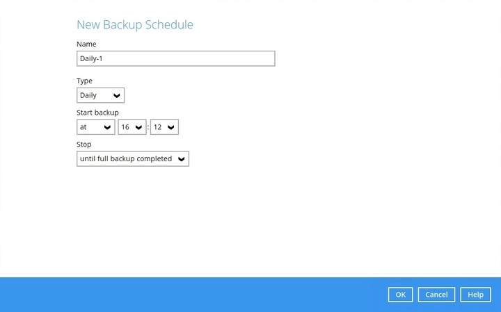 Backup Schedule